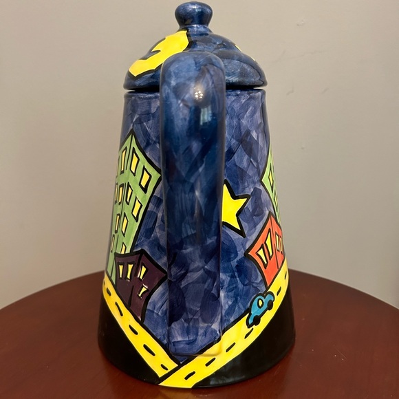 Vintage Carrie Wroot Ceramic Pitcher/Tea Pot With Lid - Picture 4 of 5